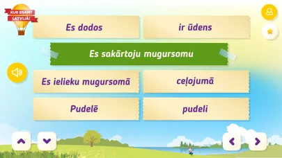 Capturas de tela do Kur esam? Latvijā!