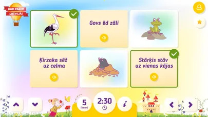 Capturas de tela do Kur esam? Latvijā!