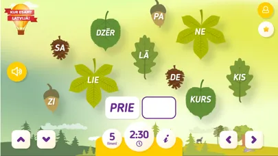 Capturas de tela do Kur esam? Latvijā!