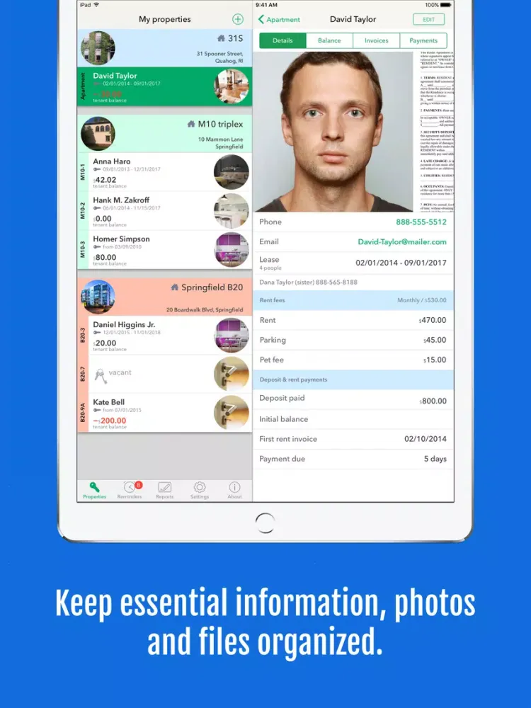Landlordy Personal Edition iPad  Ekran Görüntüleri