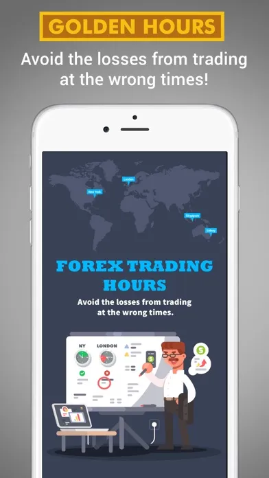 Captures d'écran de Forex Trading Hours - learn when to trade