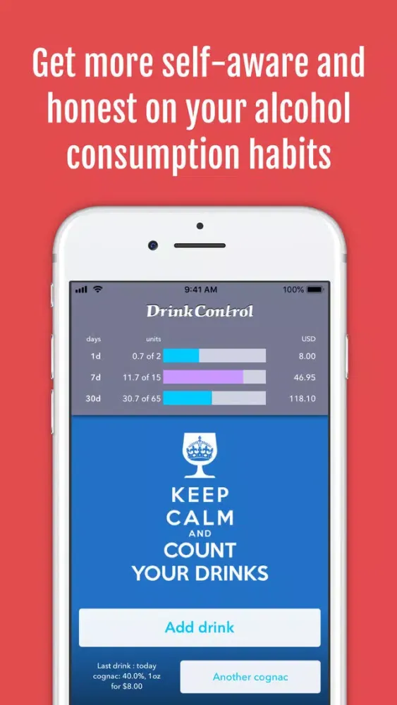 DrinkControl – Alcohol Tracker Screenshots