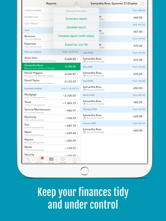 Landlordy Property Management iPad  Ekran Görüntüleri