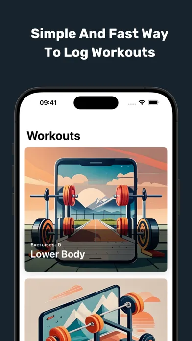 Capturas de pantalla de Weights Workout Tracker Log