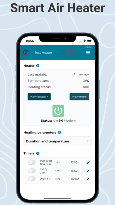 Captures d'écran de Smart Air Heater