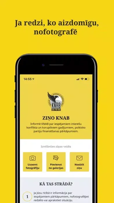 Ziņo KNAB应用截图