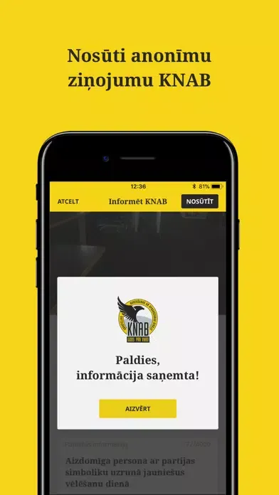 Ziņo KNAB应用截图