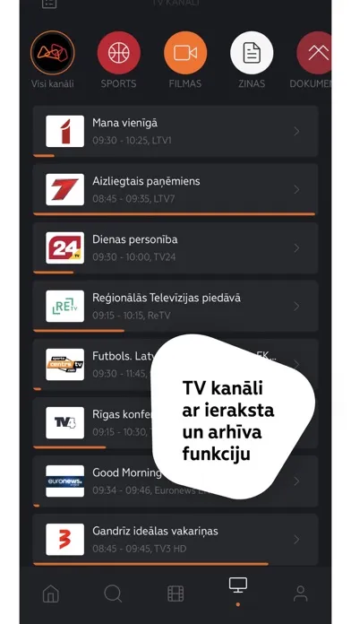 LMT Viedtelevīzija سکرین شاٹس