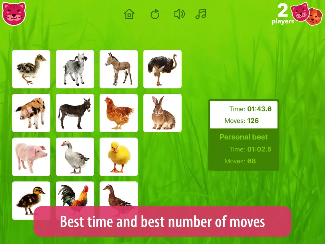 Zrzuty ekranu Farm Pairs - Match Animals iPad 