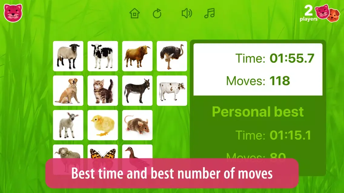 Zrzuty ekranu Farm Pairs - Match Animals