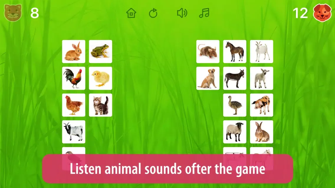Zrzuty ekranu Farm Pairs - Match Animals