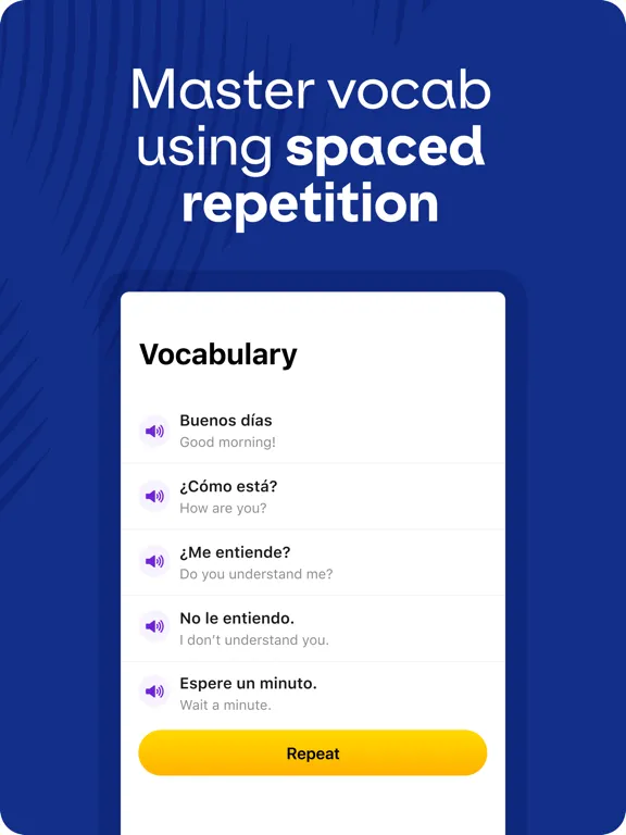 Capturas de pantalla de Learn Italian: QuickSpeak iPad 