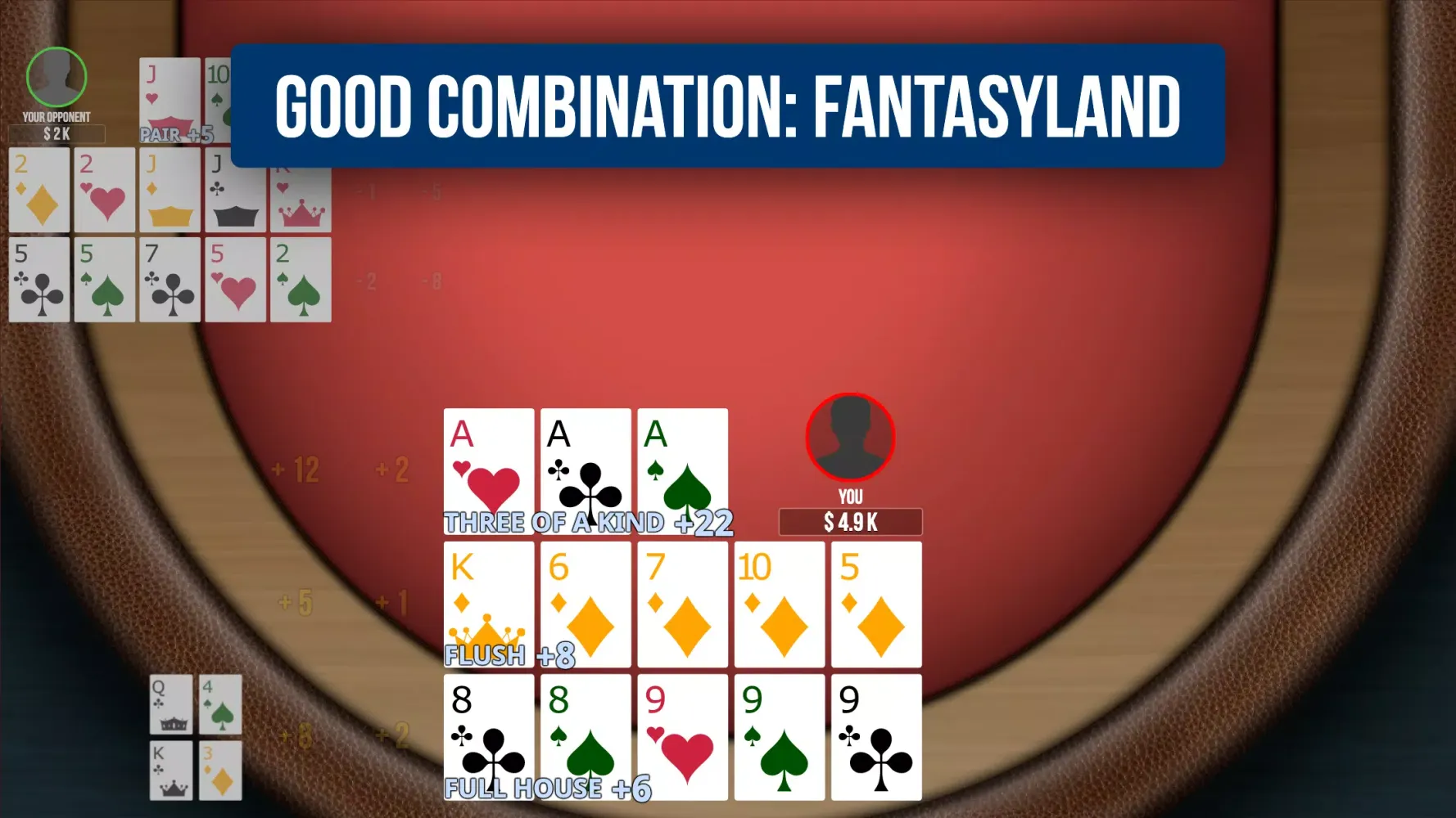 Chinese Poker OFC Pineapple Screenshots