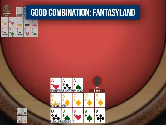 Chinese Poker OFC Pineapple iPad  Screenshots