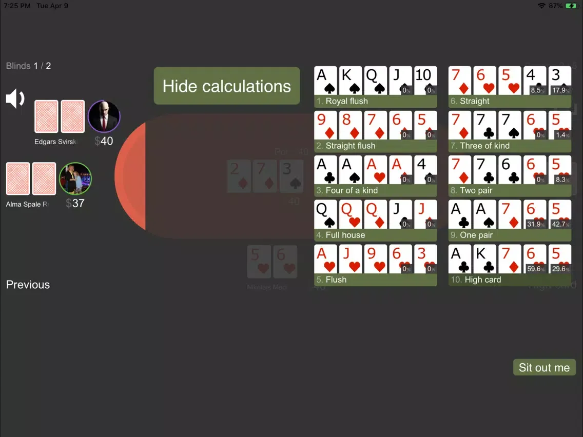 RaccoonPoker iPad 應用截圖