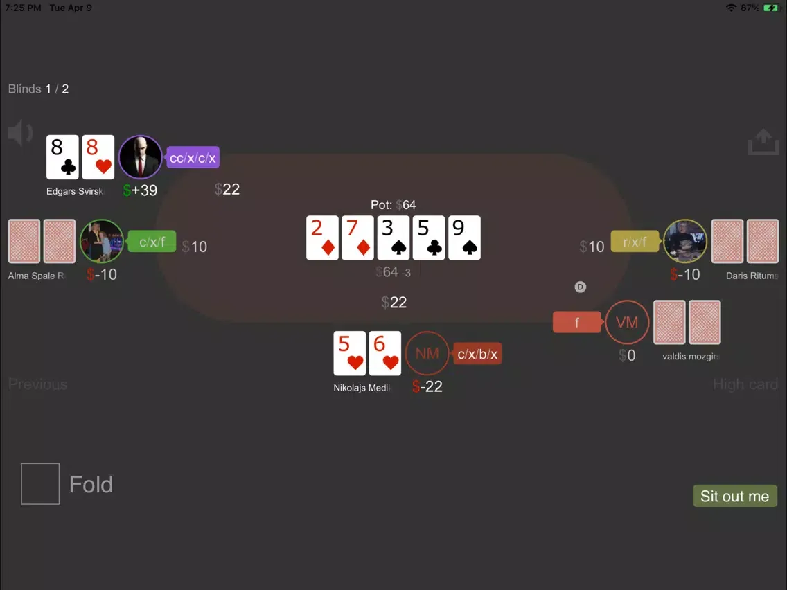 RaccoonPoker iPad 應用截圖