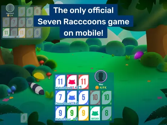 Tangkapan layar Seven Raccoons iPad 