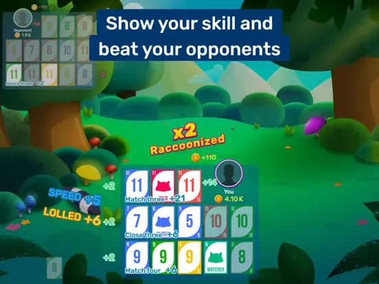 Tangkapan layar Seven Raccoons iPad 