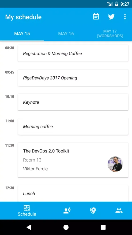 Screenshot di Riga Dev Days 2017
