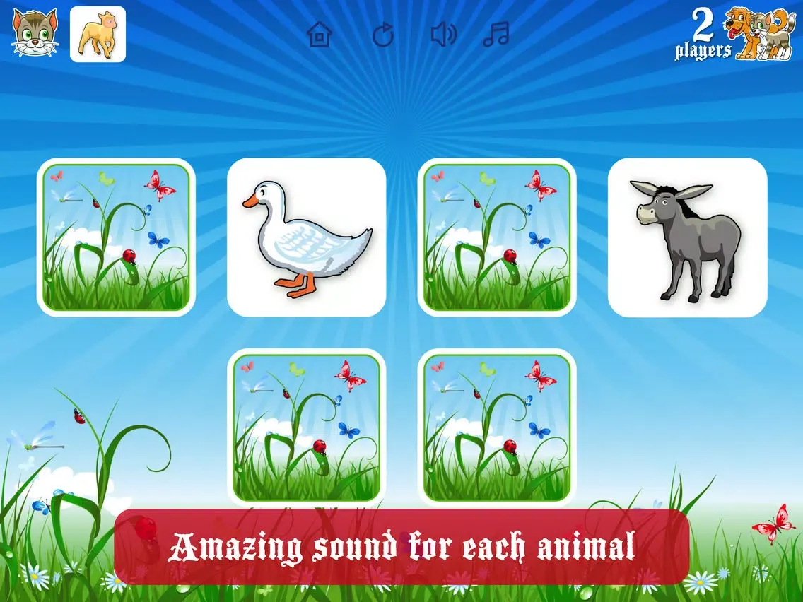 Ảnh chụp màn hình của Farm Flip Fun – Match Animals iPad 