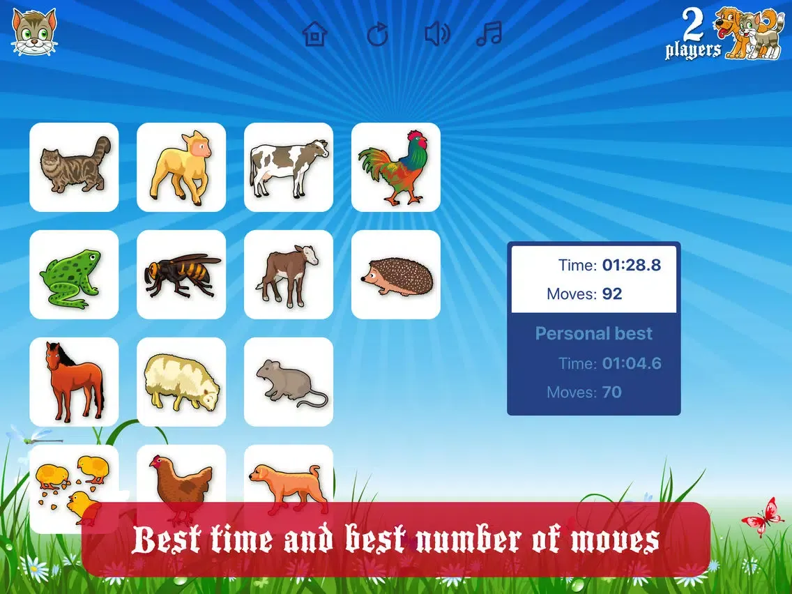 Ảnh chụp màn hình của Farm Flip Fun – Match Animals iPad 