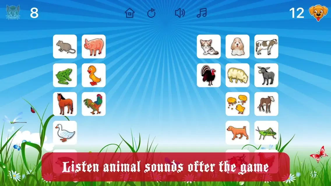 Ảnh chụp màn hình của Farm Flip Fun – Match Animals