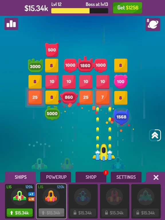 Idle Strike: Spaceship Attack iPad  Ekran Görüntüleri