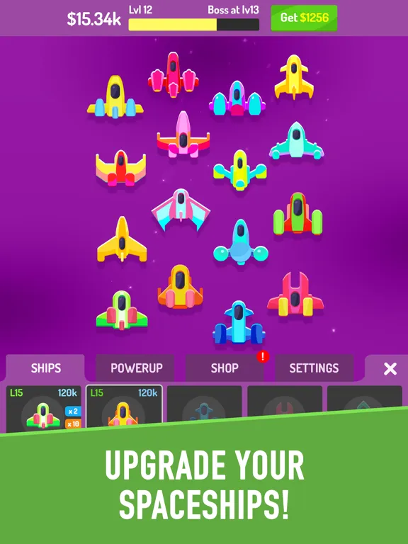 Idle Strike: Spaceship Attack iPad  Ekran Görüntüleri