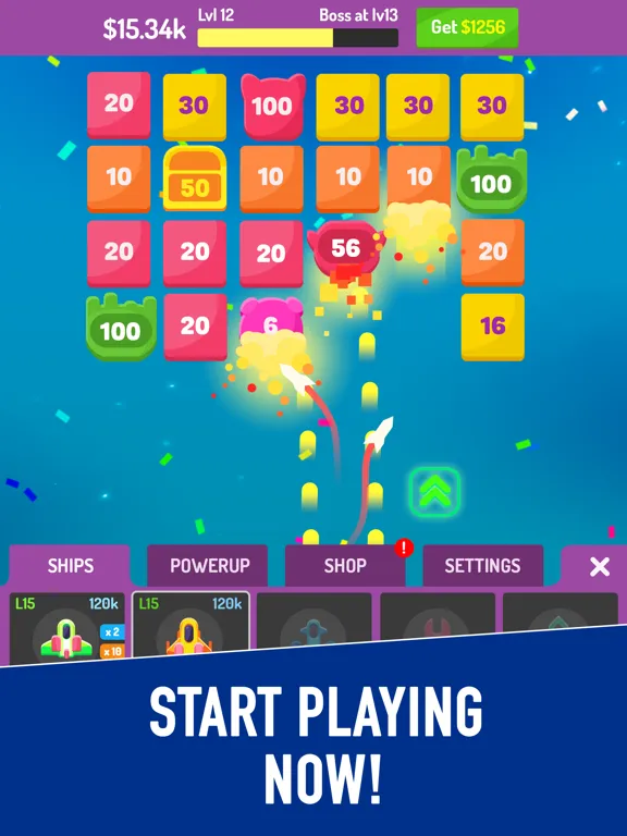 Idle Strike: Spaceship Attack iPad  Ekran Görüntüleri