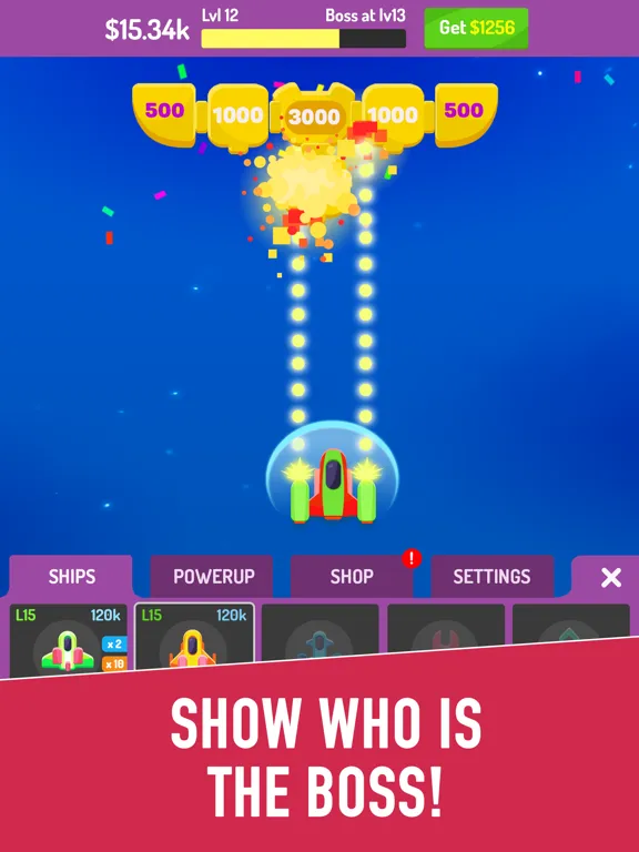 Idle Strike: Spaceship Attack iPad  Ekran Görüntüleri