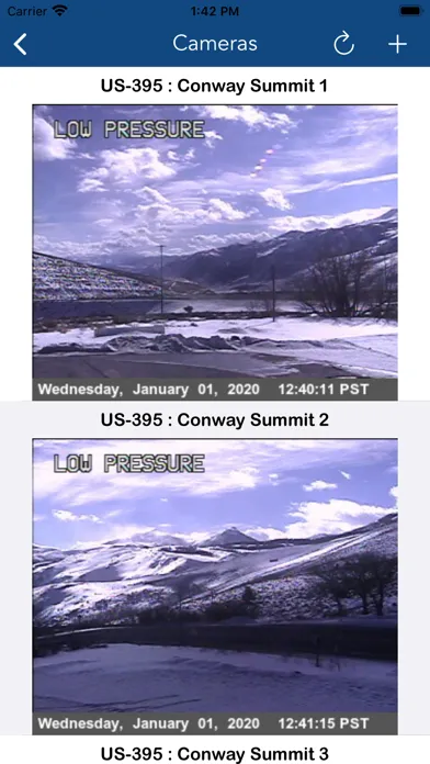 Tangkapan layar California 511 Road Conditions