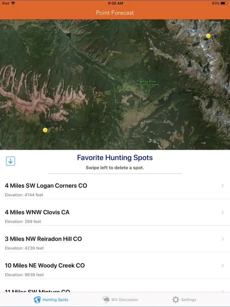 Скриншоты Best Hunting Times Calendar iPad 