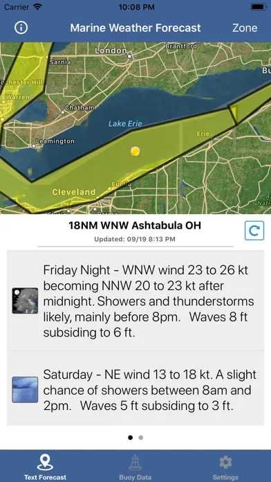 Lake Erie Boating Weather Ekran Görüntüleri