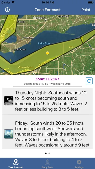 Lake Erie Boating Weather Ekran Görüntüleri
