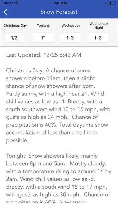 Snow Report & Forecast স্ক্রিনশট