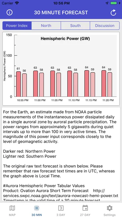 Zrzuty ekranu Aurora Forecast & Alerts
