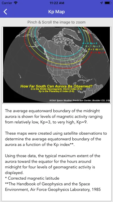 Zrzuty ekranu Aurora Forecast & Alerts
