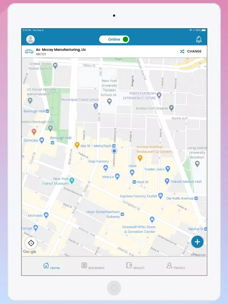 Lynkup Transport Driver iPad  स्क्रीनशॉट