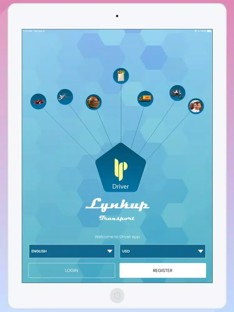 Lynkup Transport Driver iPad  स्क्रीनशॉट