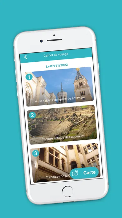Tangkapan skrin Lyon Travel