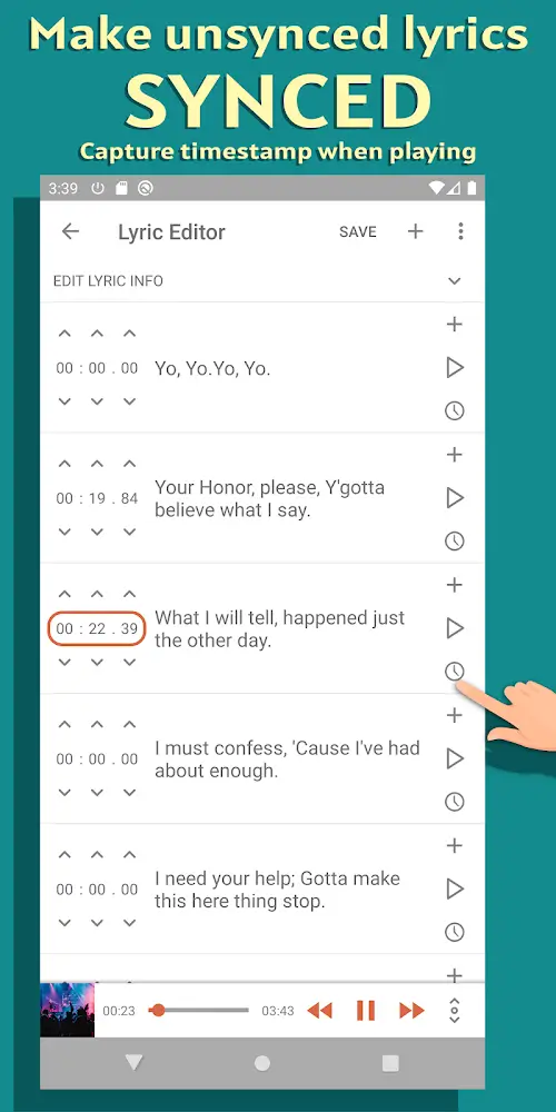 Synced Lyrics Editor-screenshot-1