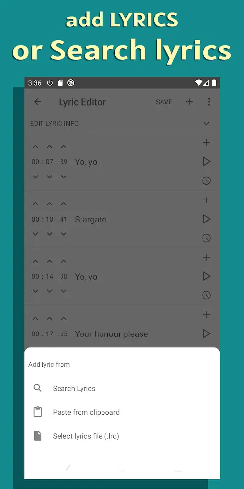 Synced Lyrics Editor-screenshot-2