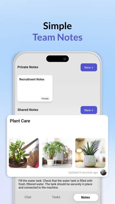 Tangkapan skrin Work App: Chat & Share Tasks