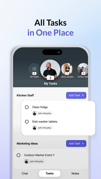 Tangkapan skrin Work App: Chat & Share Tasks