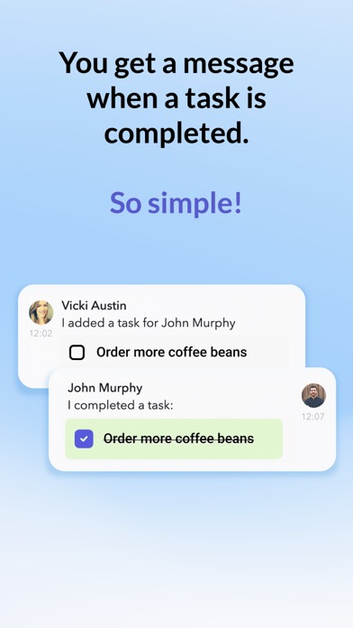 Tangkapan skrin Work App: Chat & Share Tasks