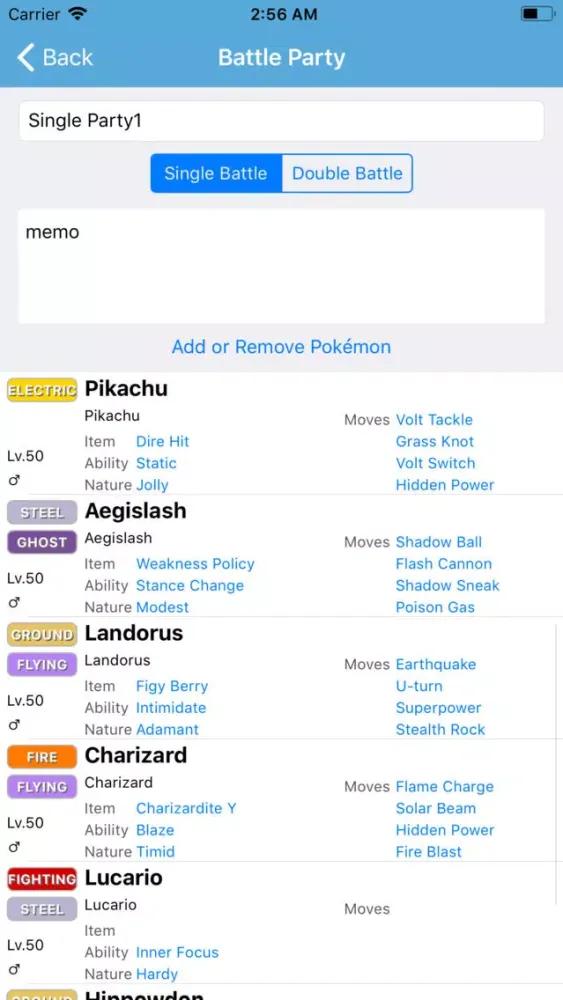 Battle Party for Pokemon USM 스크린샷