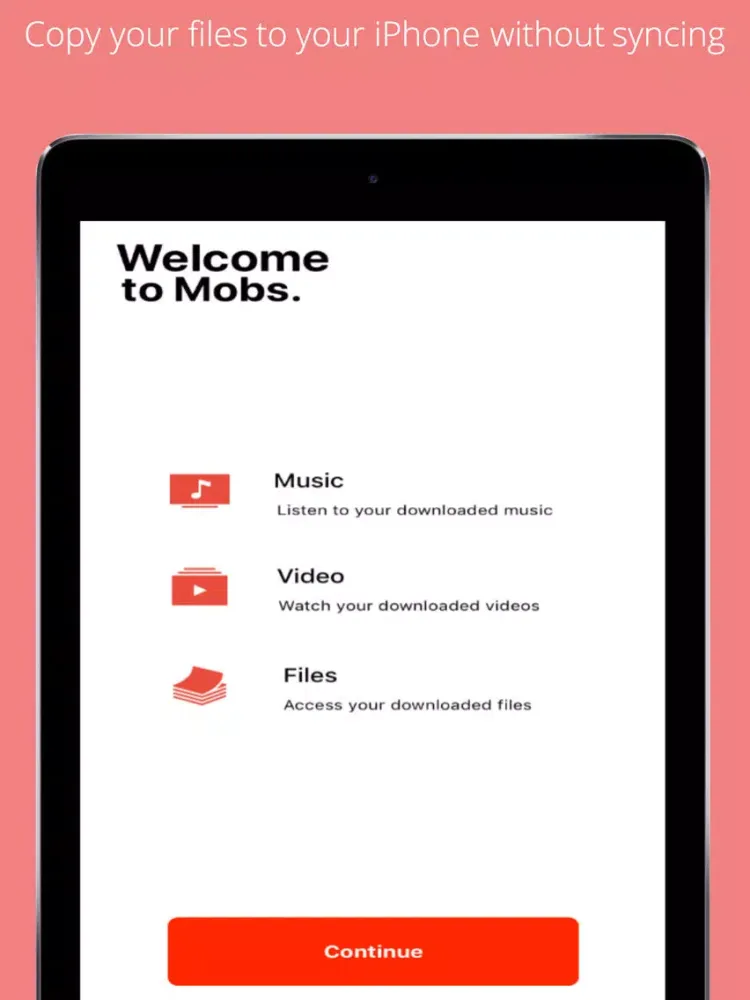 Captures d'écran de Mobs File Manager iPad 