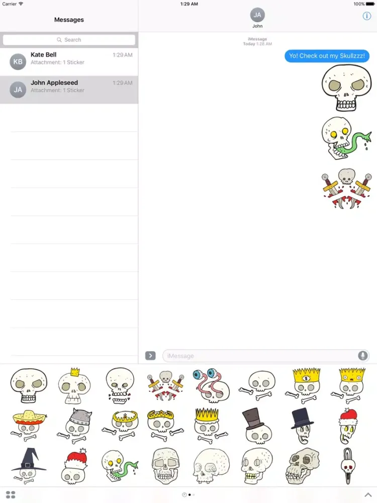 تصاویر Skulls! The DoodleBomb Collection iPad 