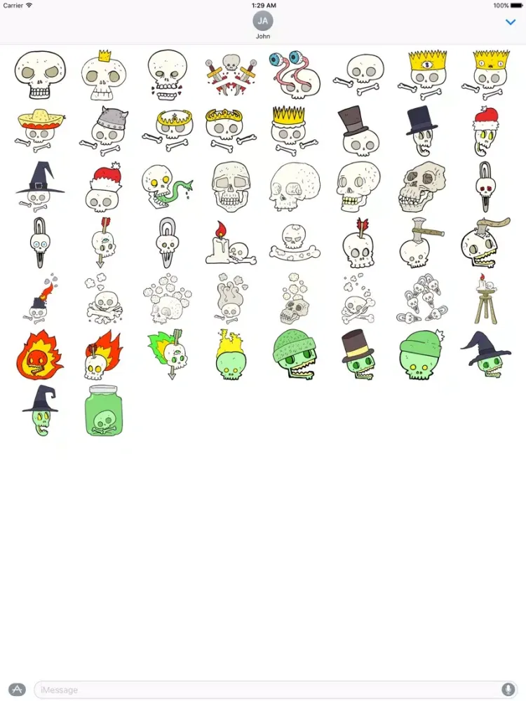 تصاویر Skulls! The DoodleBomb Collection iPad 