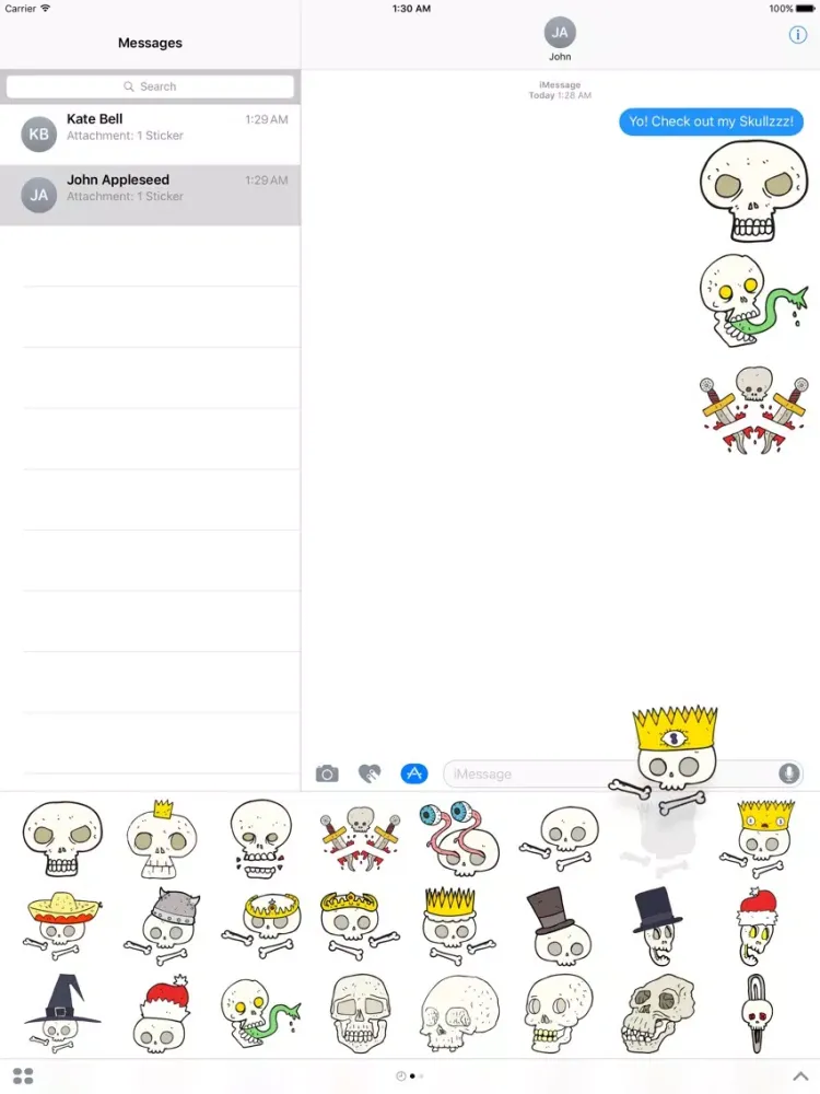 تصاویر Skulls! The DoodleBomb Collection iPad 